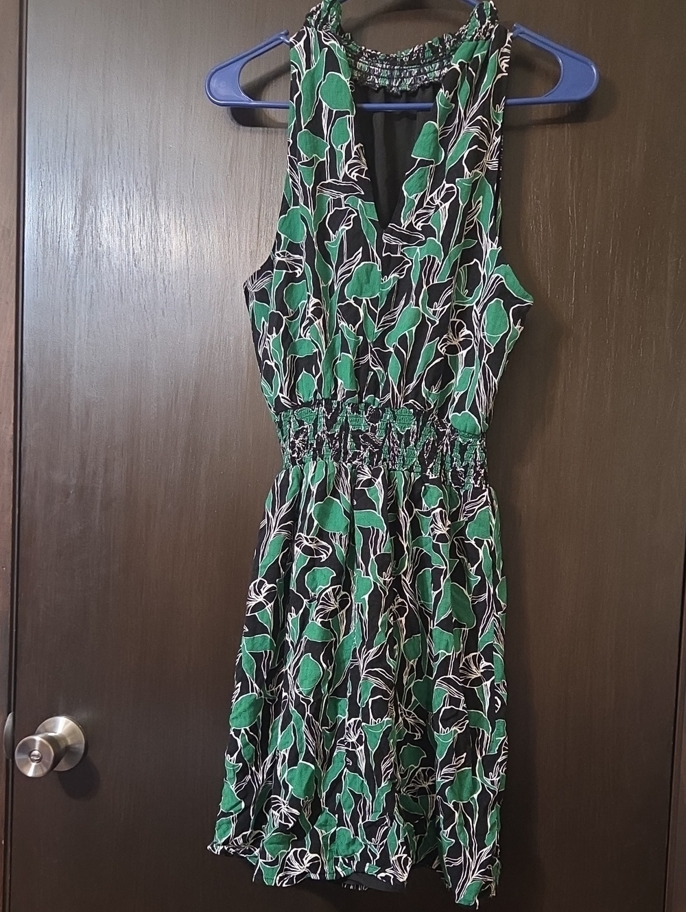A New Day ladies green/black dress with lining XS